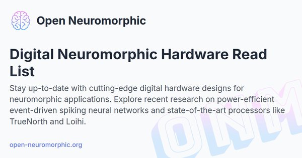 Social share preview for Digital Neuromorphic Hardware Read List