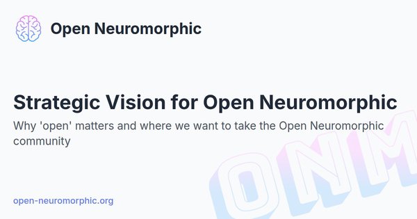 Social share preview for Strategic Vision for Open Neuromorphic