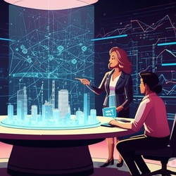 Developers collaborating on code