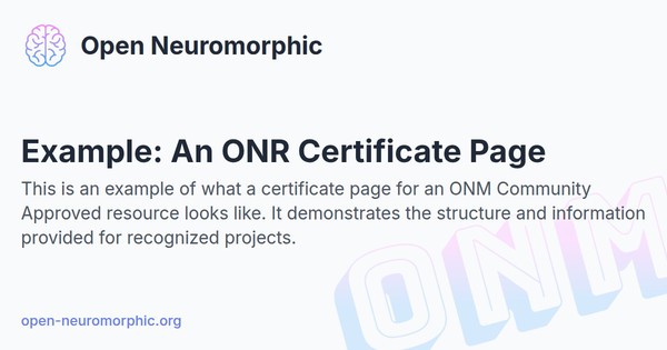 Social share preview for Example: An ONR Certificate Page