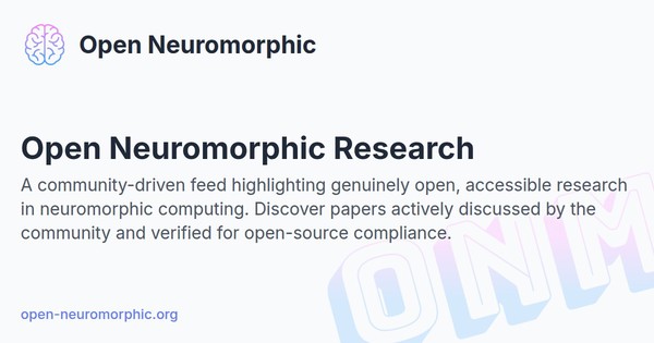Social share preview for Open Neuromorphic Research