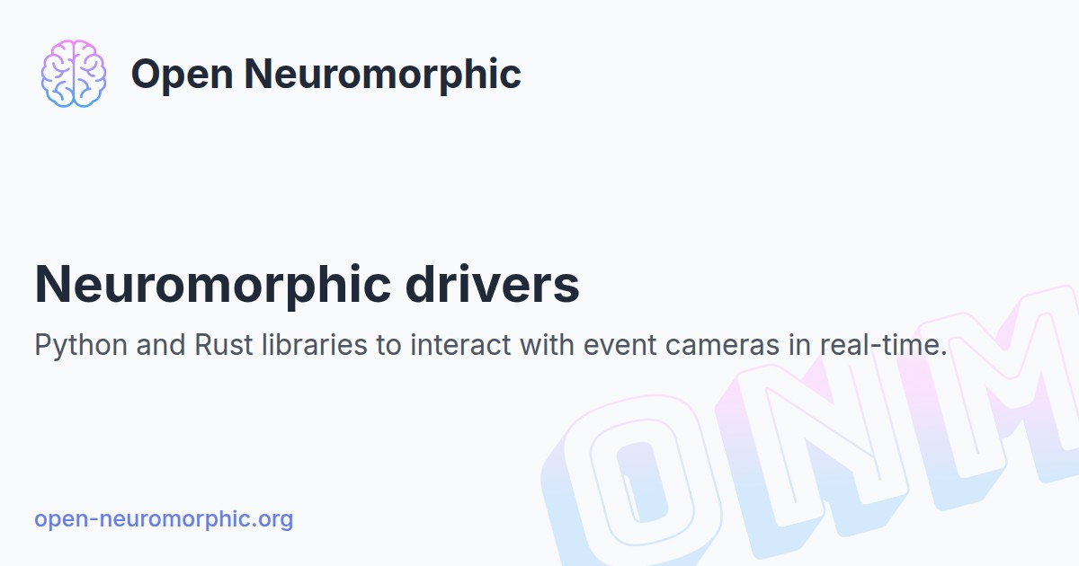 Neuromorphic drivers - Open Neuromorphic
