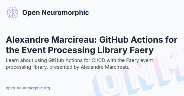 Social share preview for Alexandre Marcireau: GitHub Actions for the Event Processing Library Faery