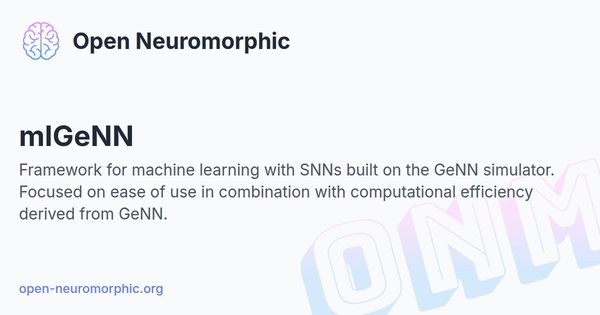 Social share preview for mlGeNN