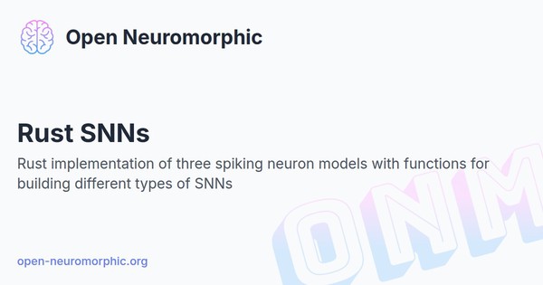 Social share preview for Rust SNNs