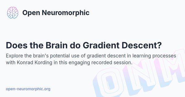 Social share preview for Does the Brain do Gradient Descent?