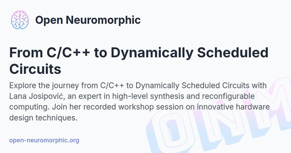 Social share preview for From C/C++ to Dynamically Scheduled Circuits