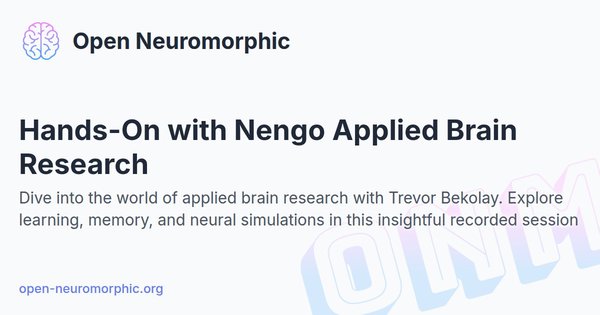 Social share preview for Hands-On with Nengo Applied Brain Research