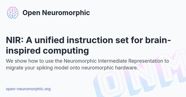 Social share preview for NIR: A unified instruction set for brain-inspired computing