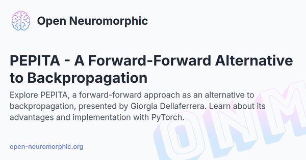 Social share preview for PEPITA - A Forward-Forward Alternative to Backpropagation