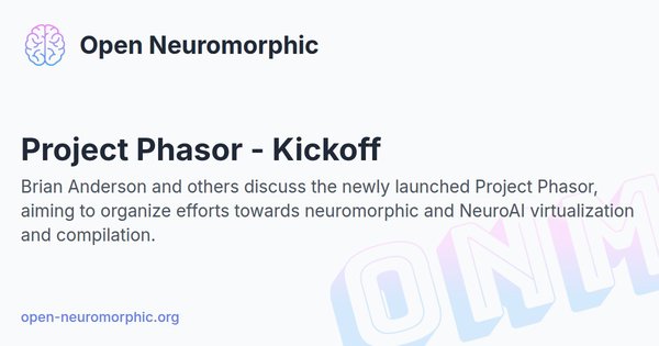 Social share preview for Project Phasor - Kickoff